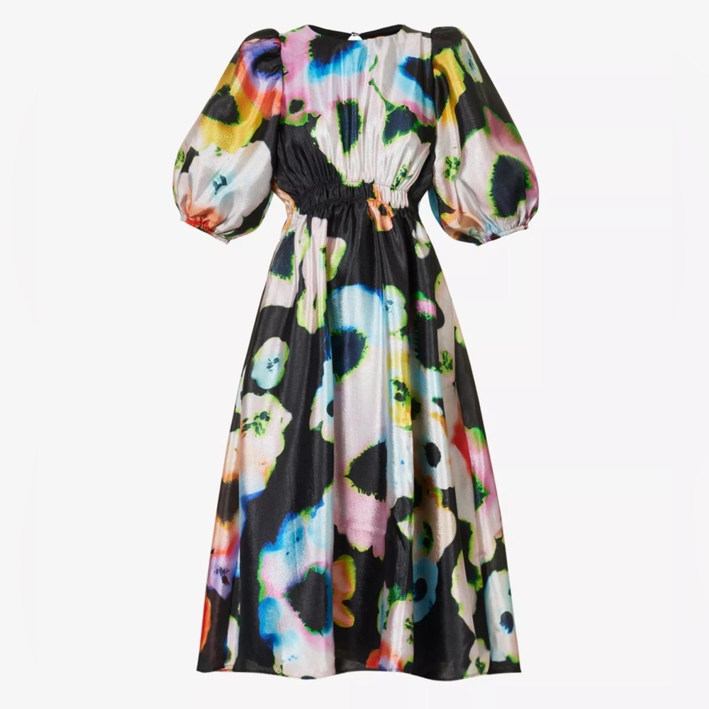 Stine Goya Elizabeth floral-print regular-fit midi dress